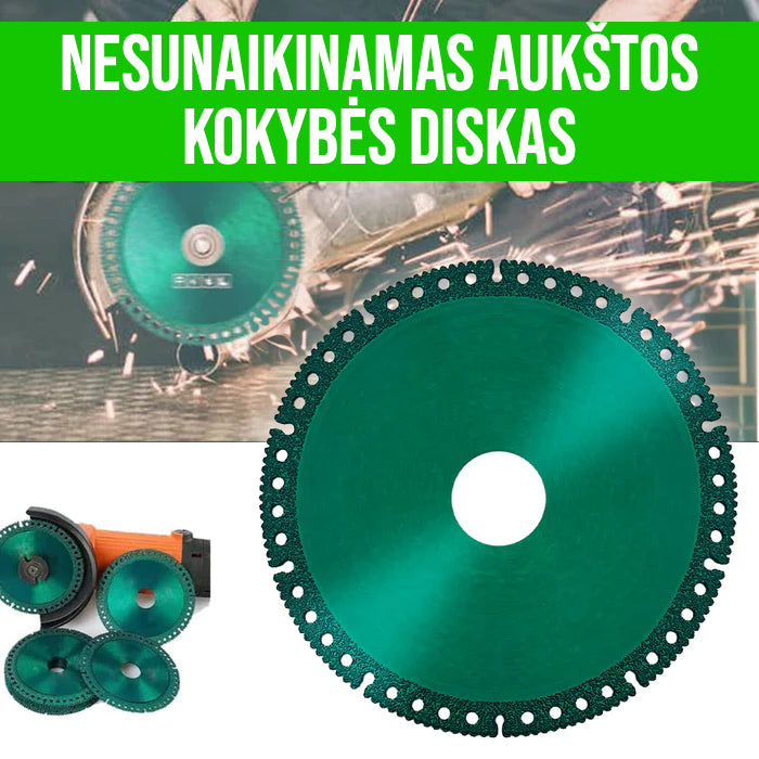 Nesunaikinamas Pjovimo Diskas | Pjaukite Bet Ką Tiksliai Ir Patogiai