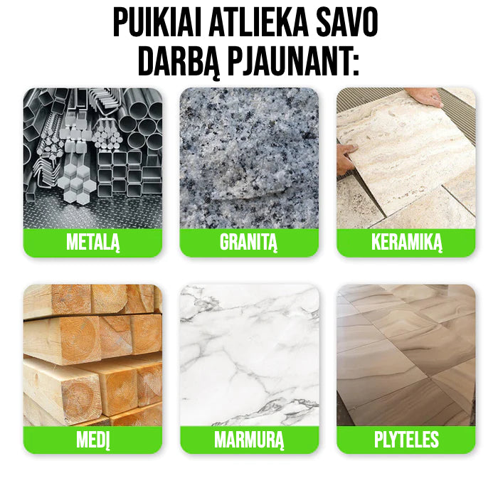 Nesunaikinamas Pjovimo Diskas | Pjaukite Bet Ką Tiksliai Ir Patogiai