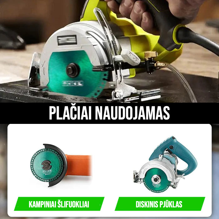 Nesunaikinamas Pjovimo Diskas | Pjaukite Bet Ką Tiksliai Ir Patogiai