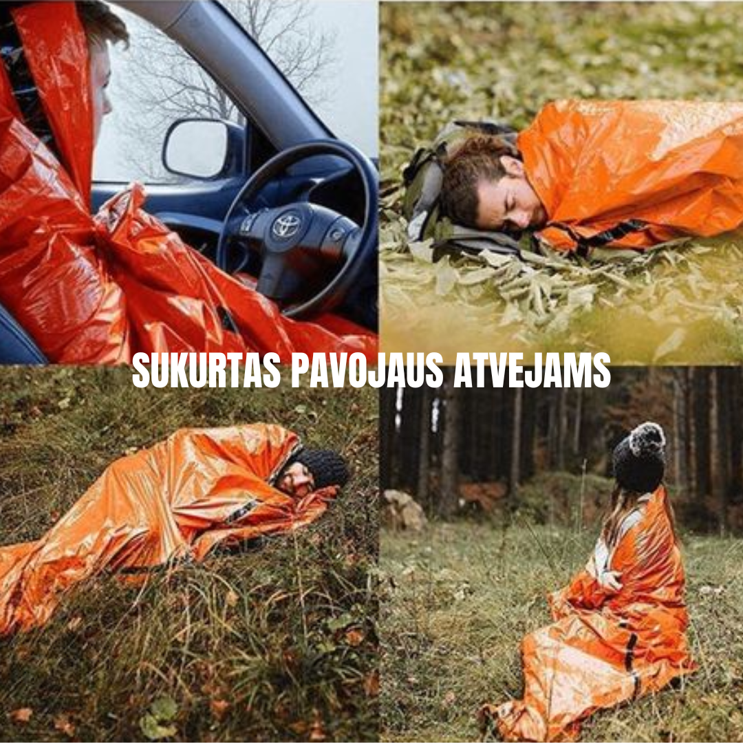 Vandeniui Atsparus Mini Miegmaišis | Sukurtas Taip, Kad Neužimtų Daug Vietos Iškylaujant