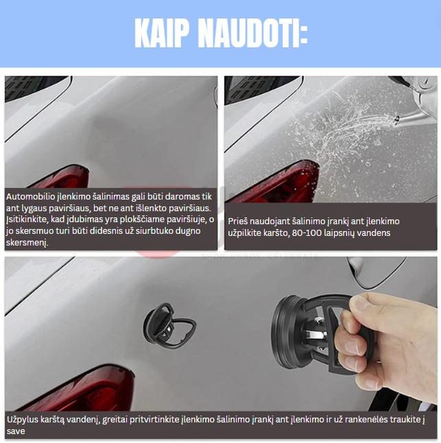 Fixxz™ Įlenkimų Šalinimo Įrankis | Pigus Bei Efektyvus Būdas Automobilio Įlenkimams Šalinti