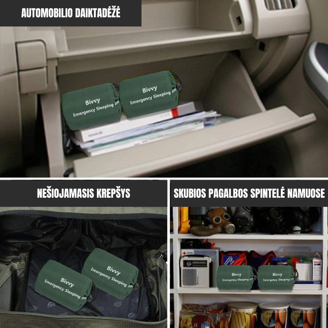 Vandeniui Atsparus Mini Miegmaišis | Sukurtas Taip, Kad Neužimtų Daug Vietos Iškylaujant