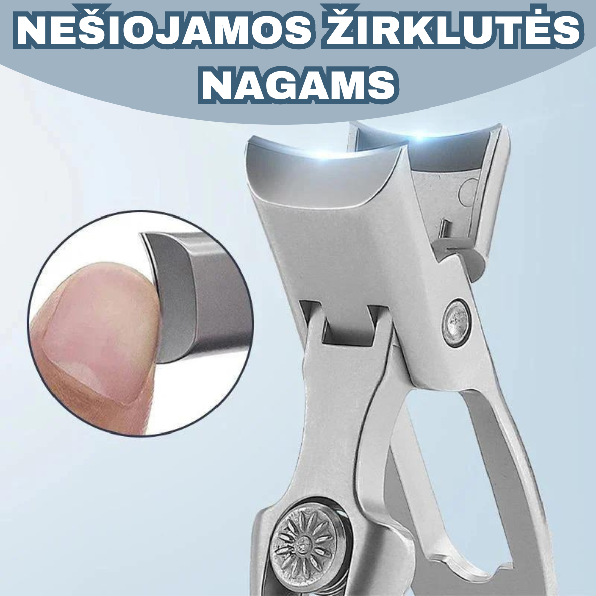 Nešiojamos Žirklutės Nagams | Lengva Nagų Priežiūra