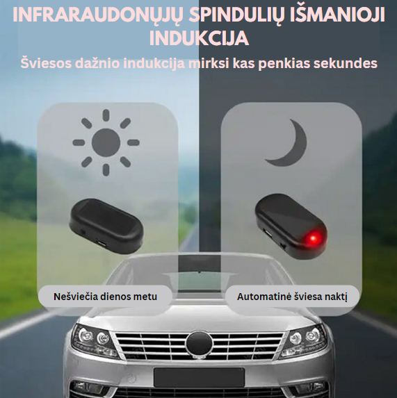 Transporto Priemonės Apsaugos Lemputė | Atbaidykite Vagis Nuo Savo Automobilio