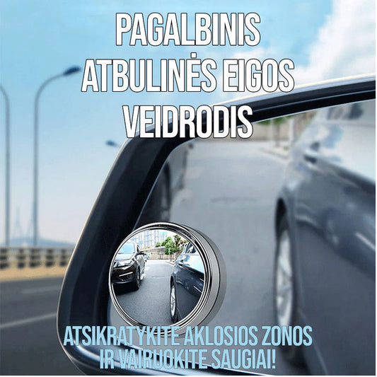 Pagalbinis Atbulinės Eigos Veidrodis | Atsikratykite Aklosios Zonos