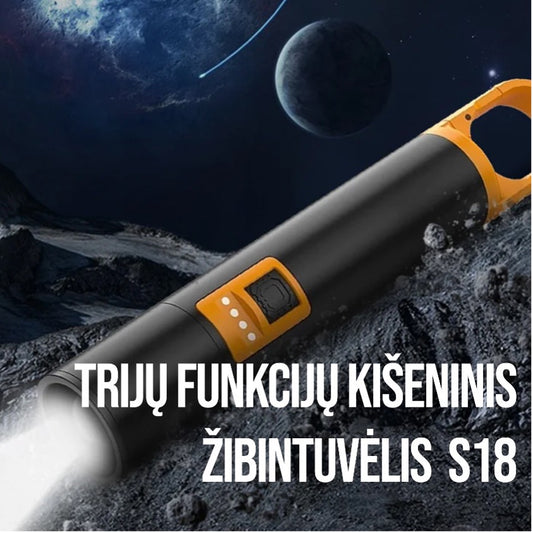 S18 Kišeninis Žibintuvėlis | Jūsų Patikimas Draugas Tamsoje