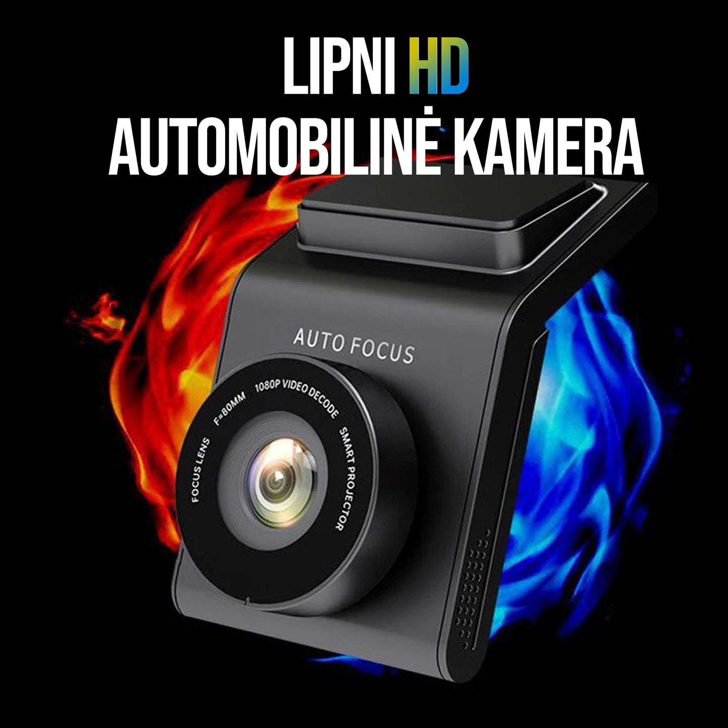 Lipni HD Automobilinė Kamera | Įrašykite Vaizdus Kelyje