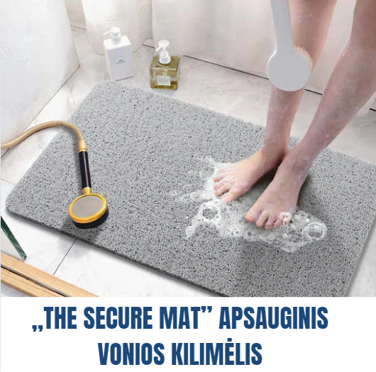 SecureMat™ Apsauginis Vonios Kambario Kilimėlis | Modernus Kilimėlis Jūsų Voniai