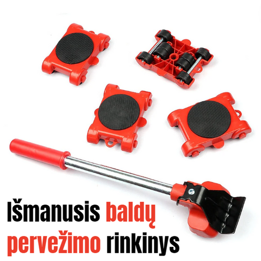 Išmanusis Baldų Pervežimo Rinkinys | Nebereikės Vargti Perkelinėjant Baldus