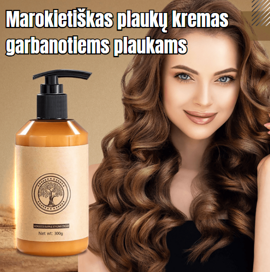 Laurens™ Marokietiškas Plaukų Kremas Garbanotiems Plaukams