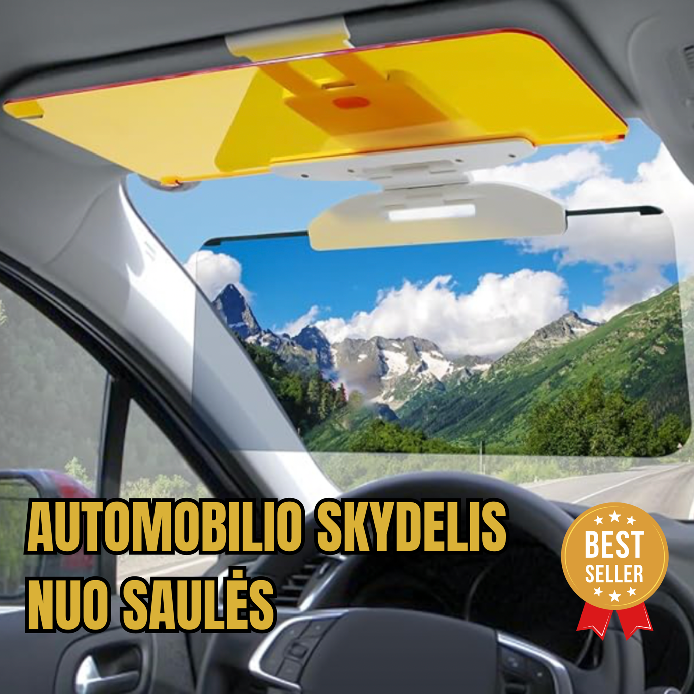 Automobilio Skydelis Nuo Saulės | Apsauga Nuo Akinimo Dieną Ir Naktį