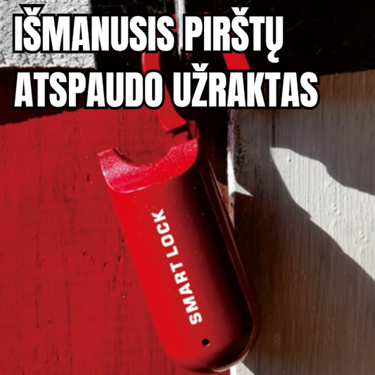 SmartLock™ Išmanusis Pirštų Atspaudo Užraktas | Nebereikės Nešiotis Rakto