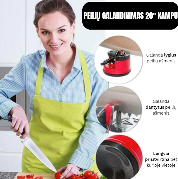 Knifex™ Peilių Galąstuvas | Modernus Bei Patikimas Būdas Galąsti Peilius