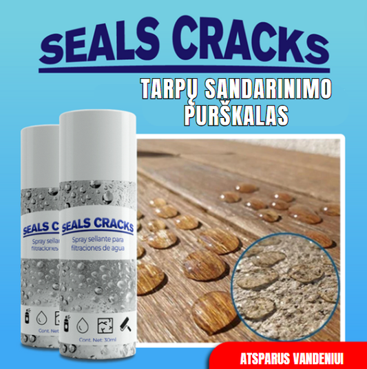 SealsCracks™ Tarpų Sandarinimo Purškalas | Atsparus Vandeniui