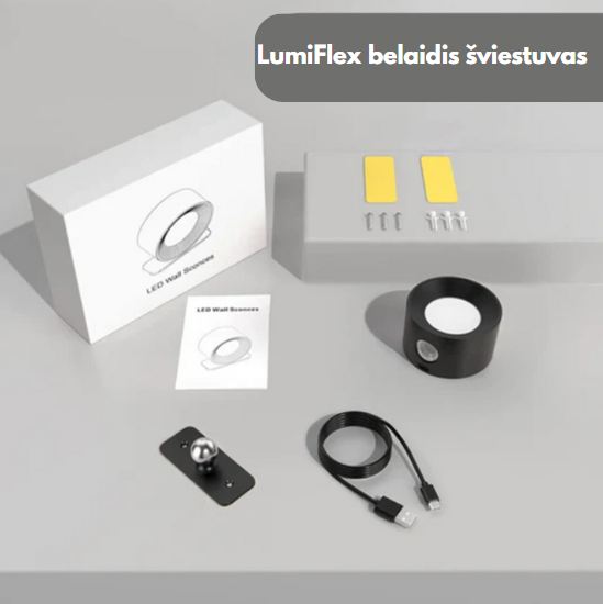 LumiFlex™ Belaidžiai Šviestuvai | Suteikia Jaukumo Ir Estetiškumo