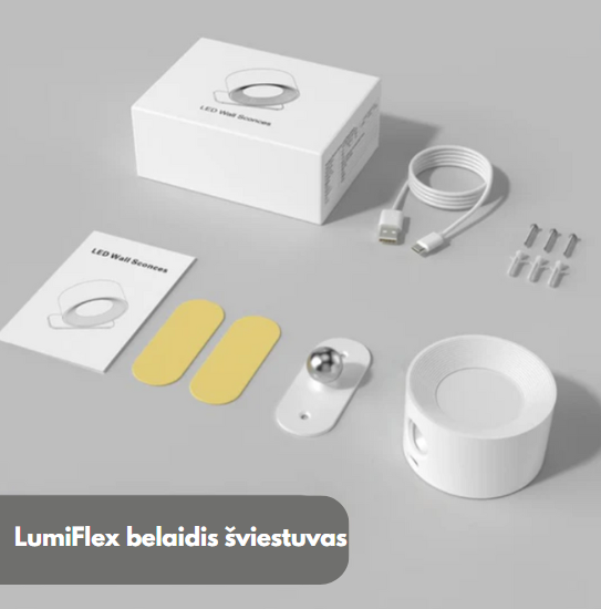 LumiFlex™ Belaidžiai Šviestuvai | Suteikia Jaukumo Ir Estetiškumo