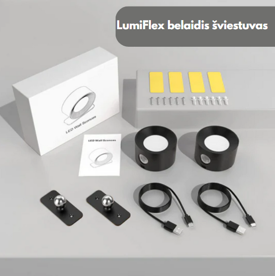 LumiFlex™ Belaidžiai Šviestuvai | Suteikia Jaukumo Ir Estetiškumo