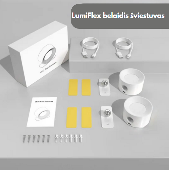 LumiFlex™ Belaidžiai Šviestuvai | Suteikia Jaukumo Ir Estetiškumo